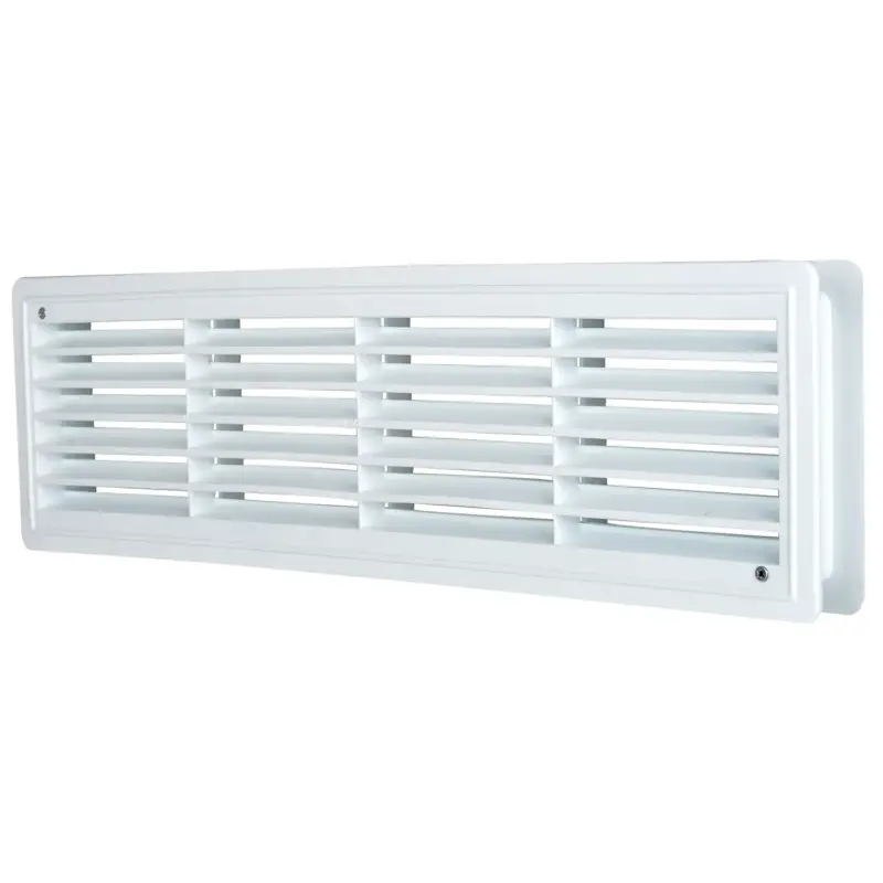 Direct Beschikbaar Przybysz 424x91 mm witte binnendeur plastic rooster rechthoekig luchtventilatie