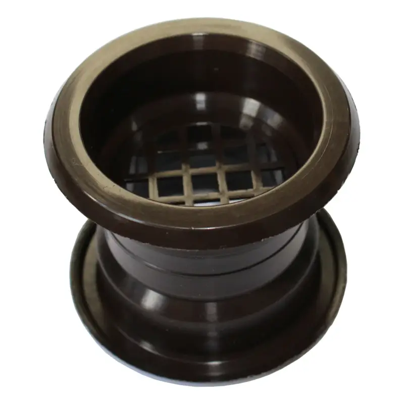 Korting Przybysz Mini cirkel kraag luchtventilatierooster deur ventilatie bedekking bruine kleur 4st