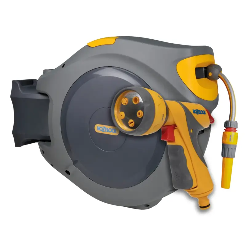 Weekendaanbieding Hozelock Auto Reel 40m Wandslangbox + Multi Spraygun Broespistool