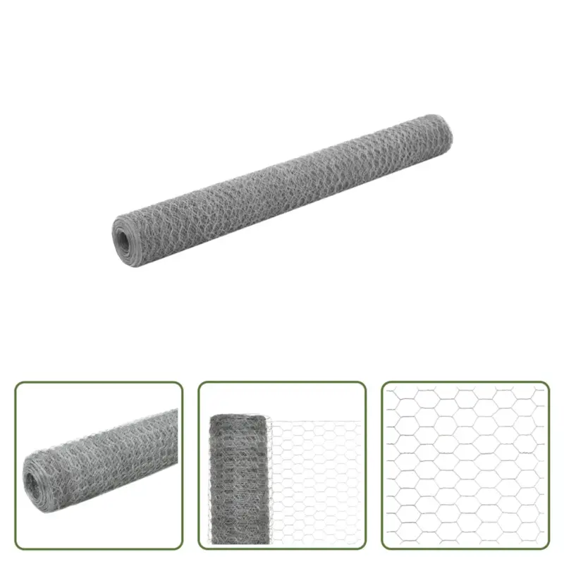 vidaXL Draadgaas 25 x 1.2 m - gegalvaniseerd staal - 13 mm mazen Must-Have