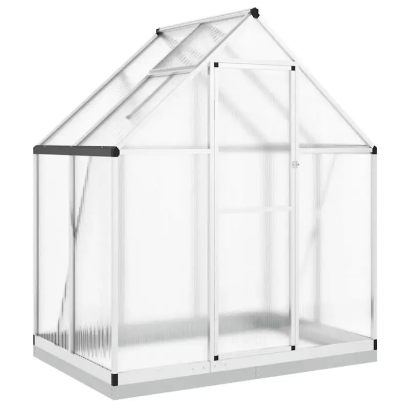 vidaXL Tuinkas - Aluminium - Inclusief Basisframe Exclusieve Aanbieding