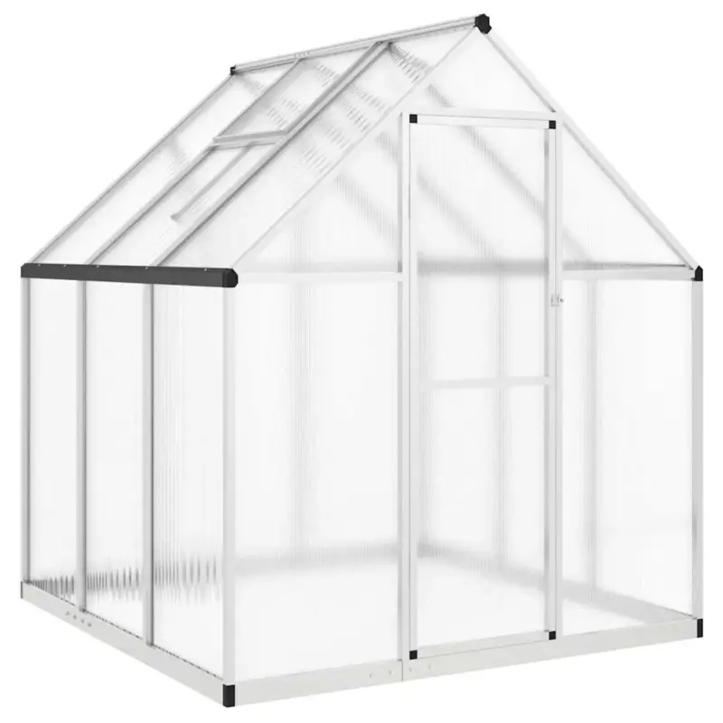 vidaXL Tuinkas - Aluminium - Inclusief Basisframe Nieuwe Collectie