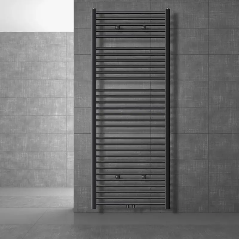 Luxebath Sahara Badkamer Radiator 750x1800 Mm, Antraciet, Recht Met Centrale Aansluiting Professioneel