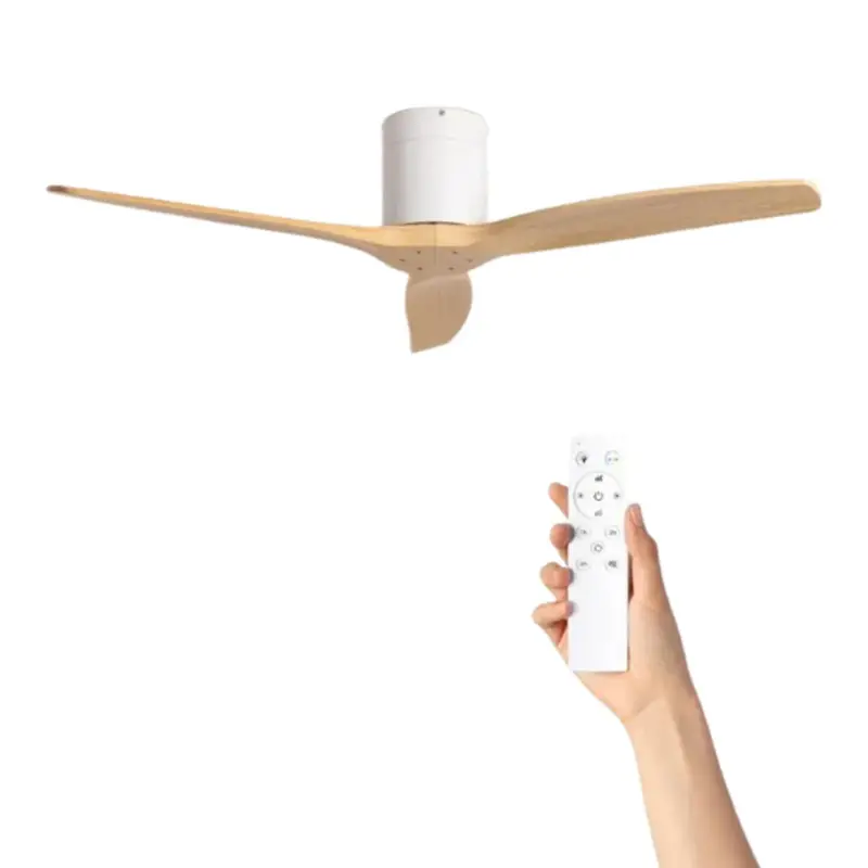 Plafondventilator William – Ø132cm – 6 Snelheden – Afstandsbediening – Wit – Zonder Verlichting – Dc Bestseller