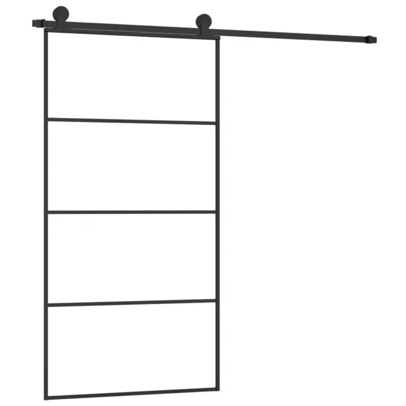 Vidaxl Schuifdeur Zwart Aluminium 102.5x205cm Beste Prijs