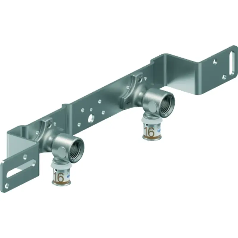 Uponor S-press Plus Persfitting Dubbele Muurplaat 16 Mm X 1/2" - Hart Tot Hart 150mm Weekendaanbieding