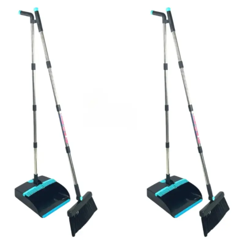 Synx Tools Stoffer en Blik met lange steel 121 cm set van 2 met lange Met Schoonmaaktanden Koop Vandaag