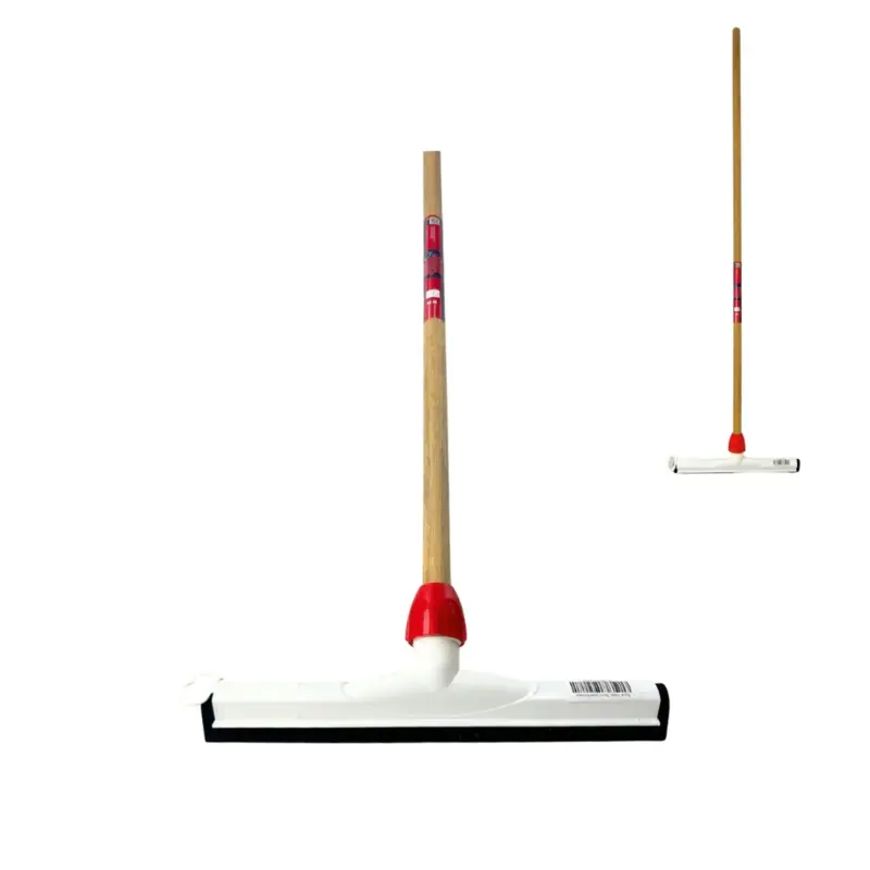 Synx Tools 55cm Vloertrekker met steel 150 cm - kunststof - Met Houten Steel 150cm Authentiek