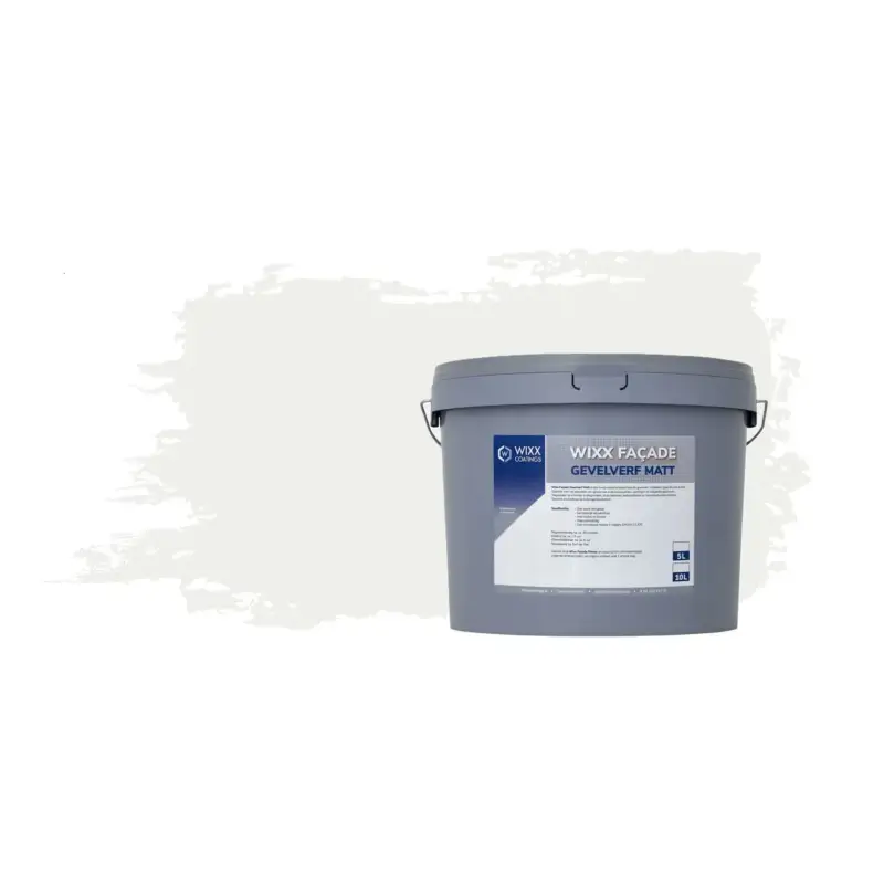 Wixx Facade Gevelverf Matt 10l - Ral 9016 Verkeerswit Nieuwe Collectie