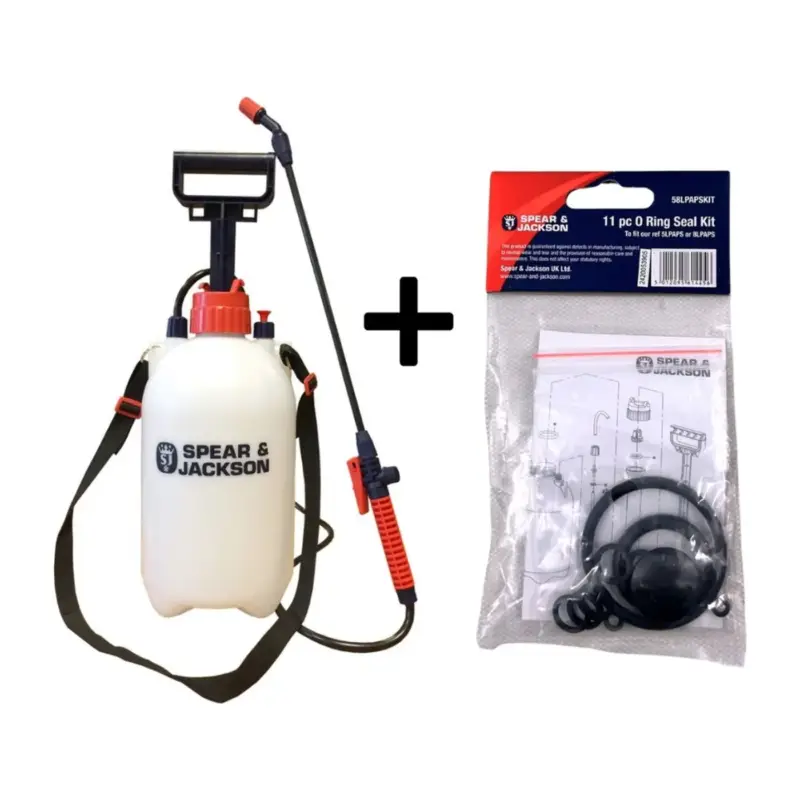 Authentiek Spear & Jackson Drukspuit 5 Liter Met Ringen - Onkruidverdelger - Sproeier
