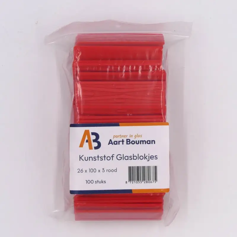 Aart Bouman Glasblokjes 26x3 mm 100 stuks Rechtstreeks Van De Fabrikant