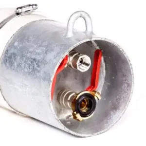 6″ Vulstuk verzinkt + 2x ½” binnendraad (compleet) Garantie Inbegrepen