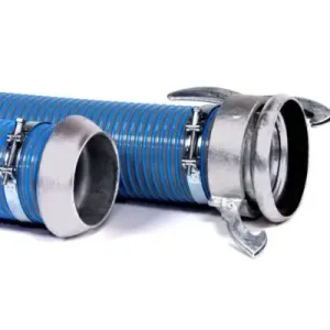 Wereldwijde Verzending Blauwe zuigslangset 6″ – 5 meter compl. VM (K)