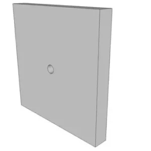 Ankerplaat 70 x 70 x 10 cm met gat Trendy