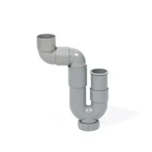 Universeel sifon 50 x 50 mm grijs Weekendaanbieding