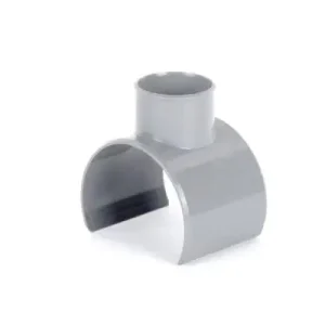 Geld-Terug-Garantie PVC klemzadel 110 x 40 mm grijs