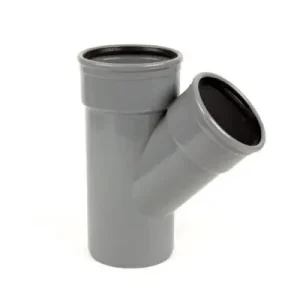 Flitsaanbieding T-stuk 125 x 110 mm 45° 2xMV/1xspie