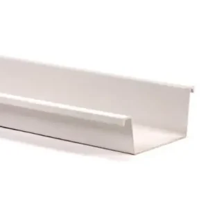 Bakgoot polyester 205 mm 6 meter (RAL9010) Shop Nu