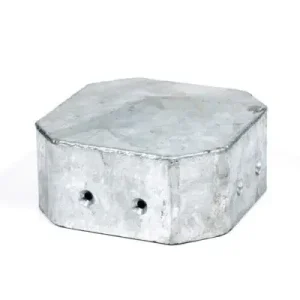 Goedkoop Paalmuts vierkant 230 x 230 mm met schuine hoeken